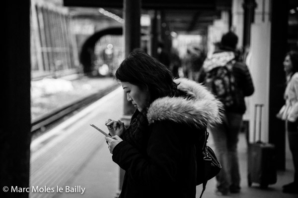 Photography by Marc Moles le Bailly - London - Woman With Her Phone