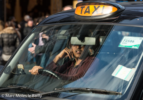 Photography by Marc Moles le Bailly - London - Taxi Driver