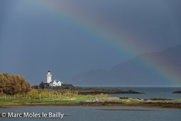 Photography by Marc Moles le Bailly - Scotland - Rainbow On Eilean Iarmain