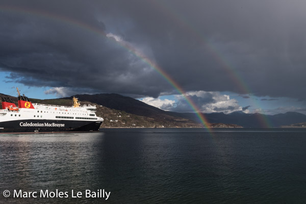 Photography by Marc Moles le Bailly - Scotland - Twin Rainbow At Ullapool